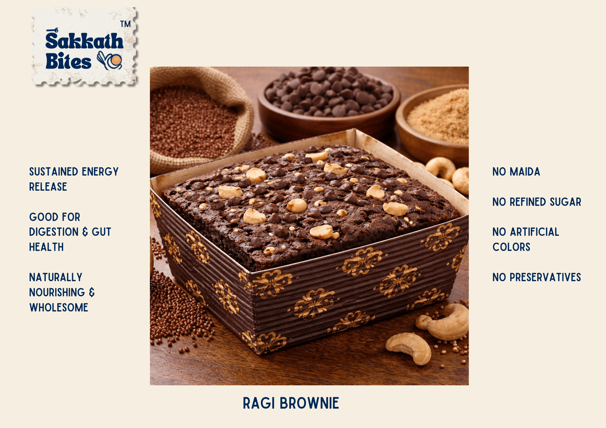 Ragi Brownie