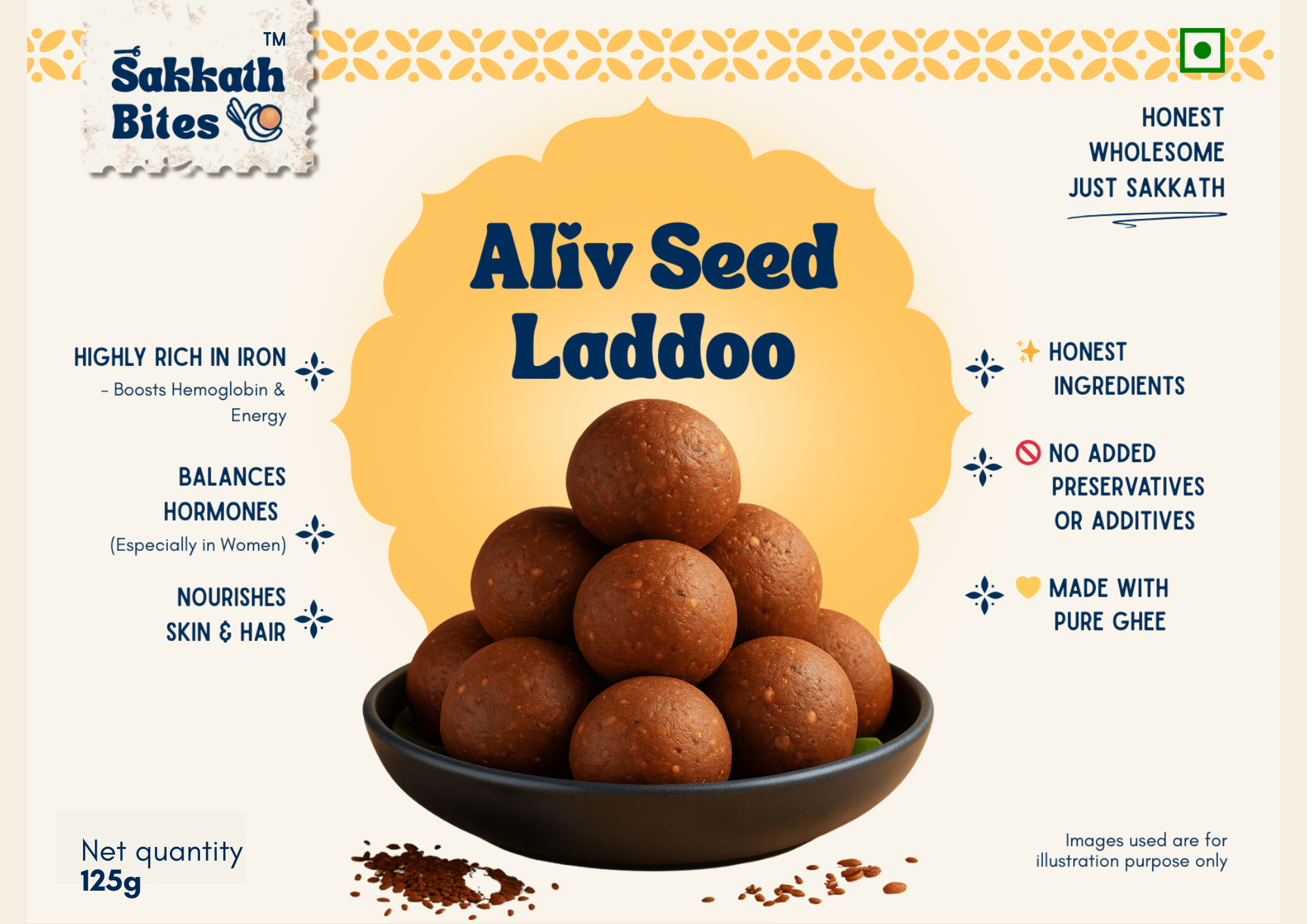 Aliv Seed Laddoo -150gm (Box Of 6)