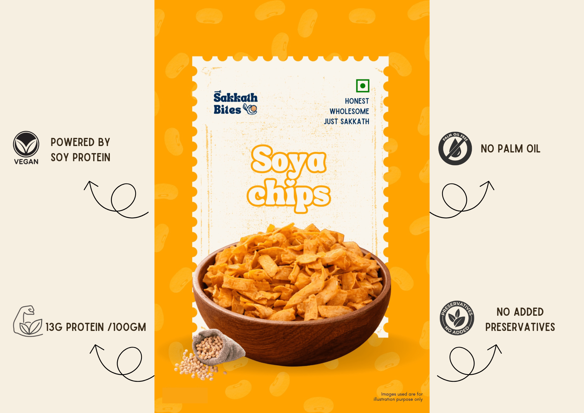 Soya Chips - 85 grams (1pack)